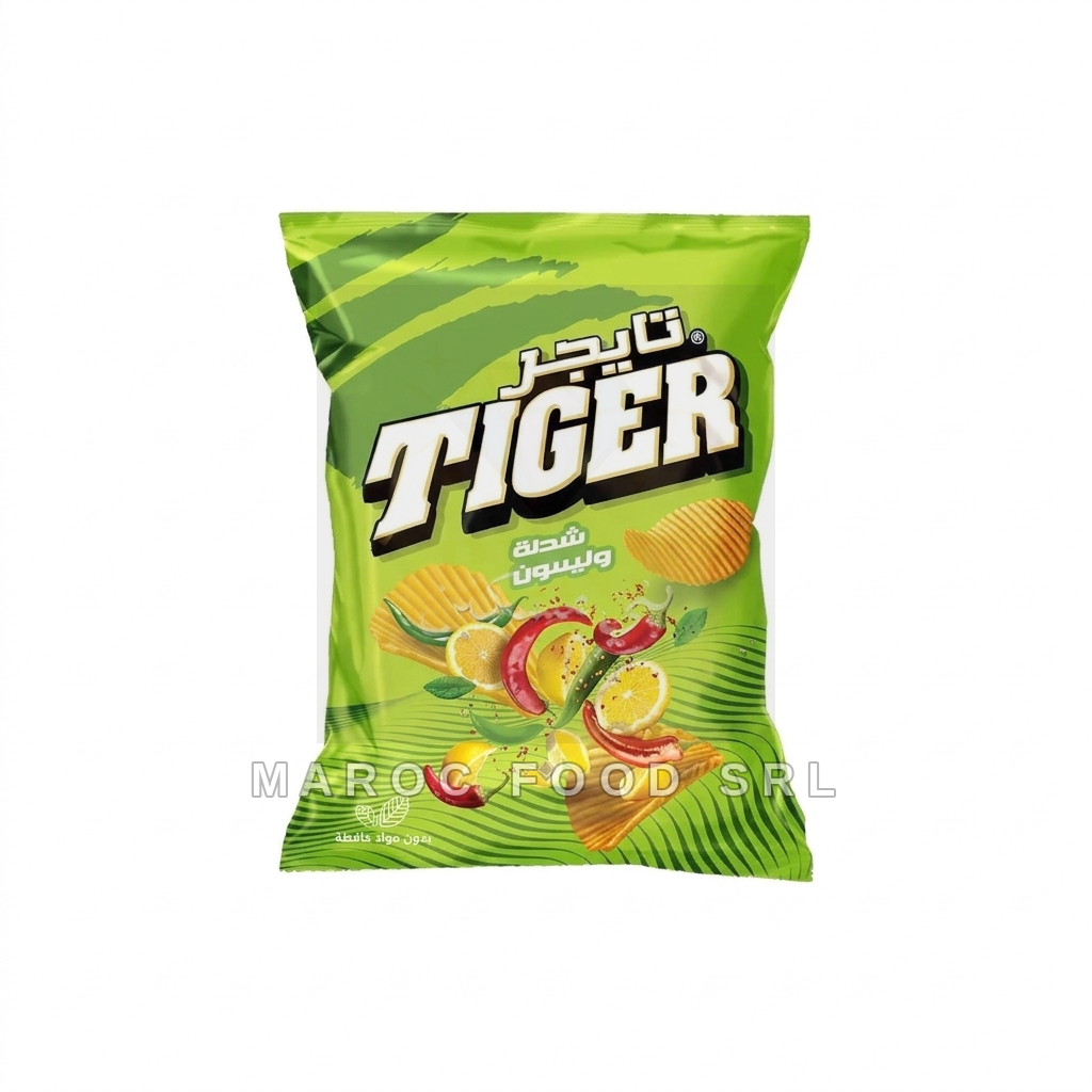 Tiger Chips Peperoncino E Limone — Frutta Secca Marocfood Srl