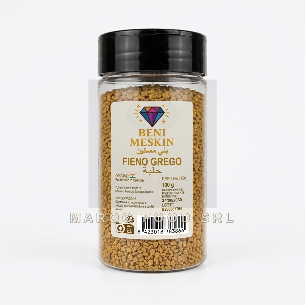 Fieno Greco In Barattolo — Spezie & Aromi Marocfood Srl