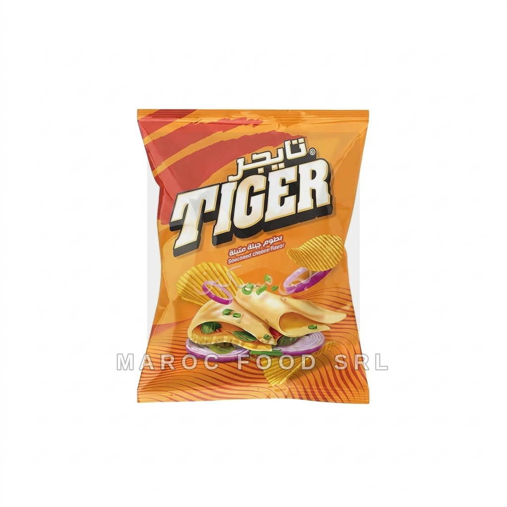 Tiger Chips Formaggio Stagionato — Frutta Secca Marocfood Srl