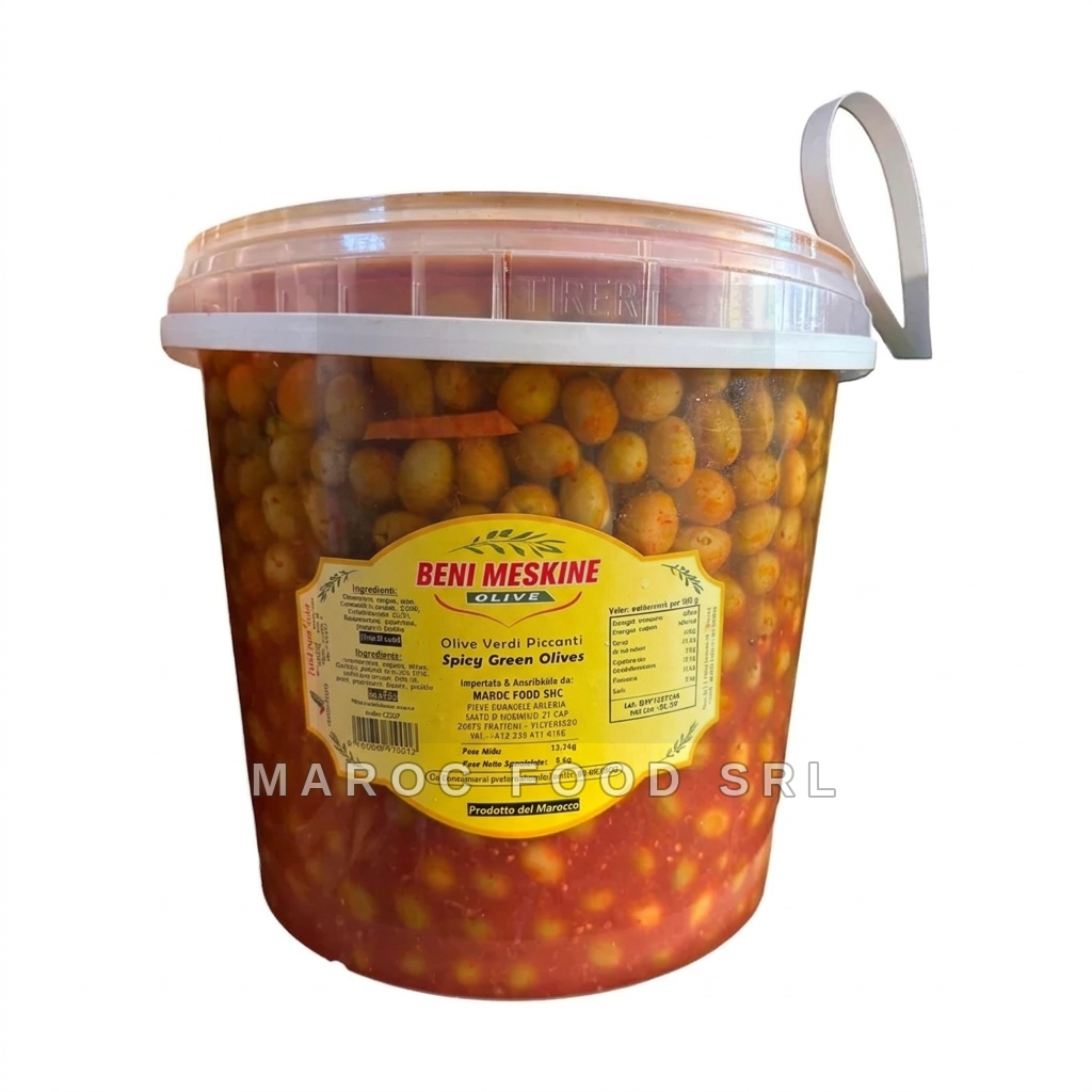 Olive Verdi Piccanti — Olive & Conserve Marocfood Srl
