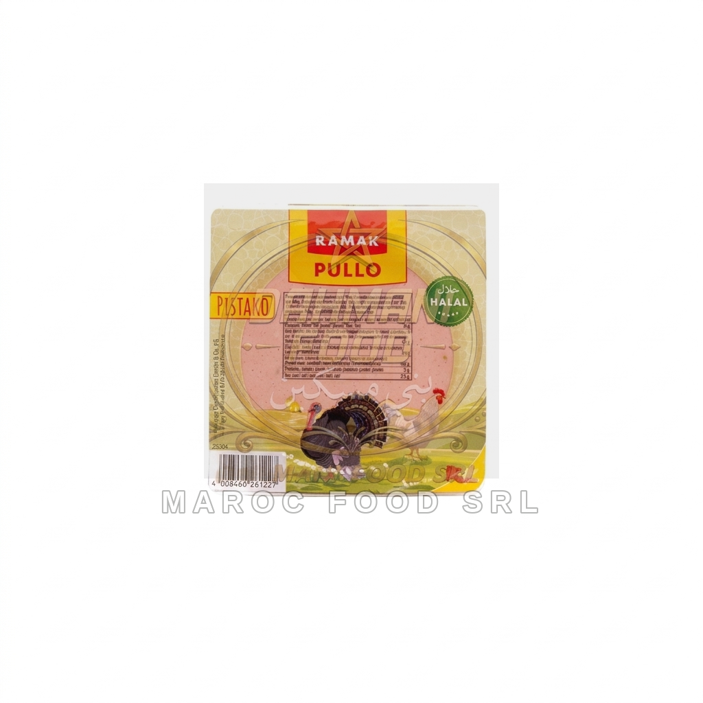Kamar Fette Di Tacchino Con Pistacchio — Salumi Tipici Halal Marocfood Srl