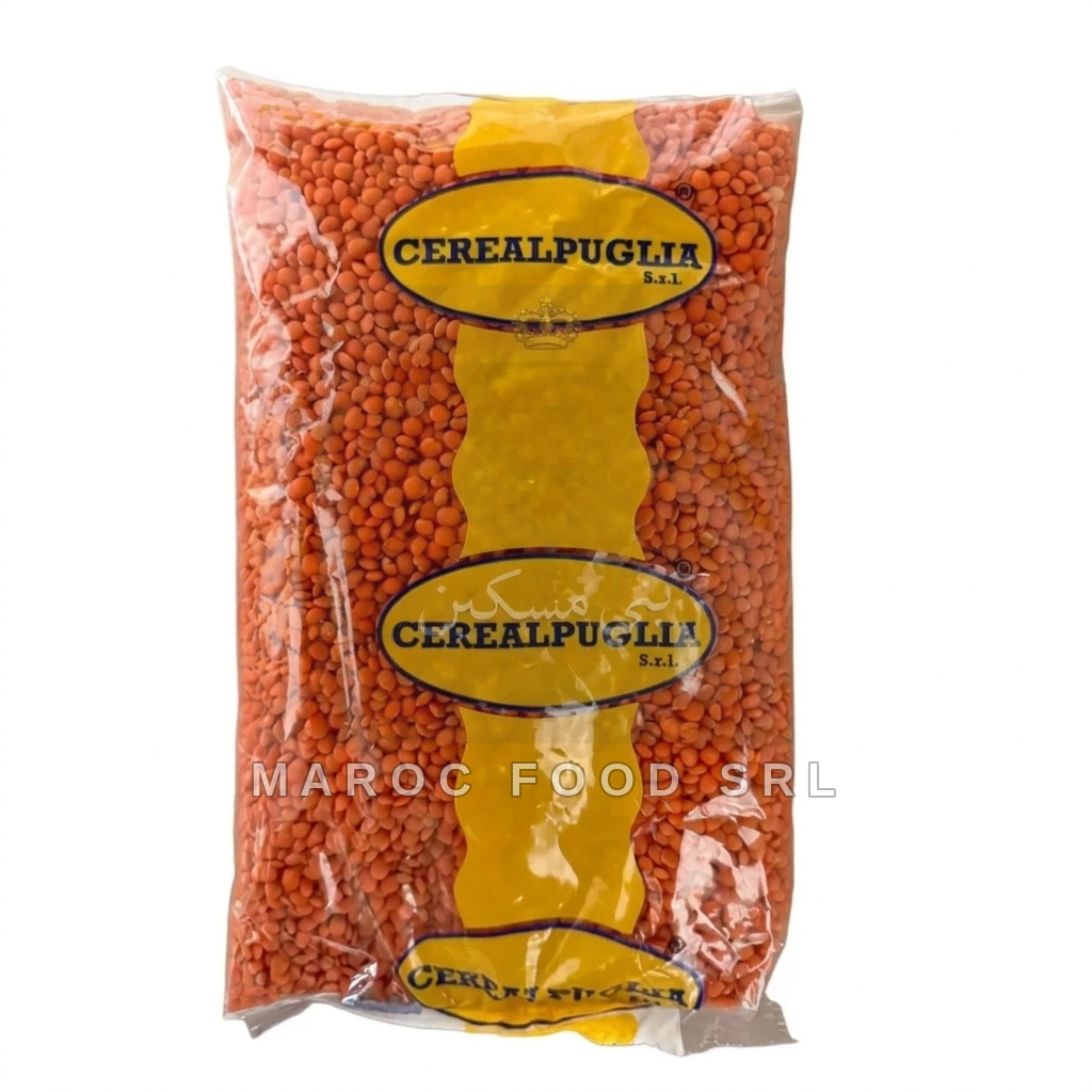 Lenticchie Rosse Decorticate — Legumi Secchi Selezionati Marocfood Srl