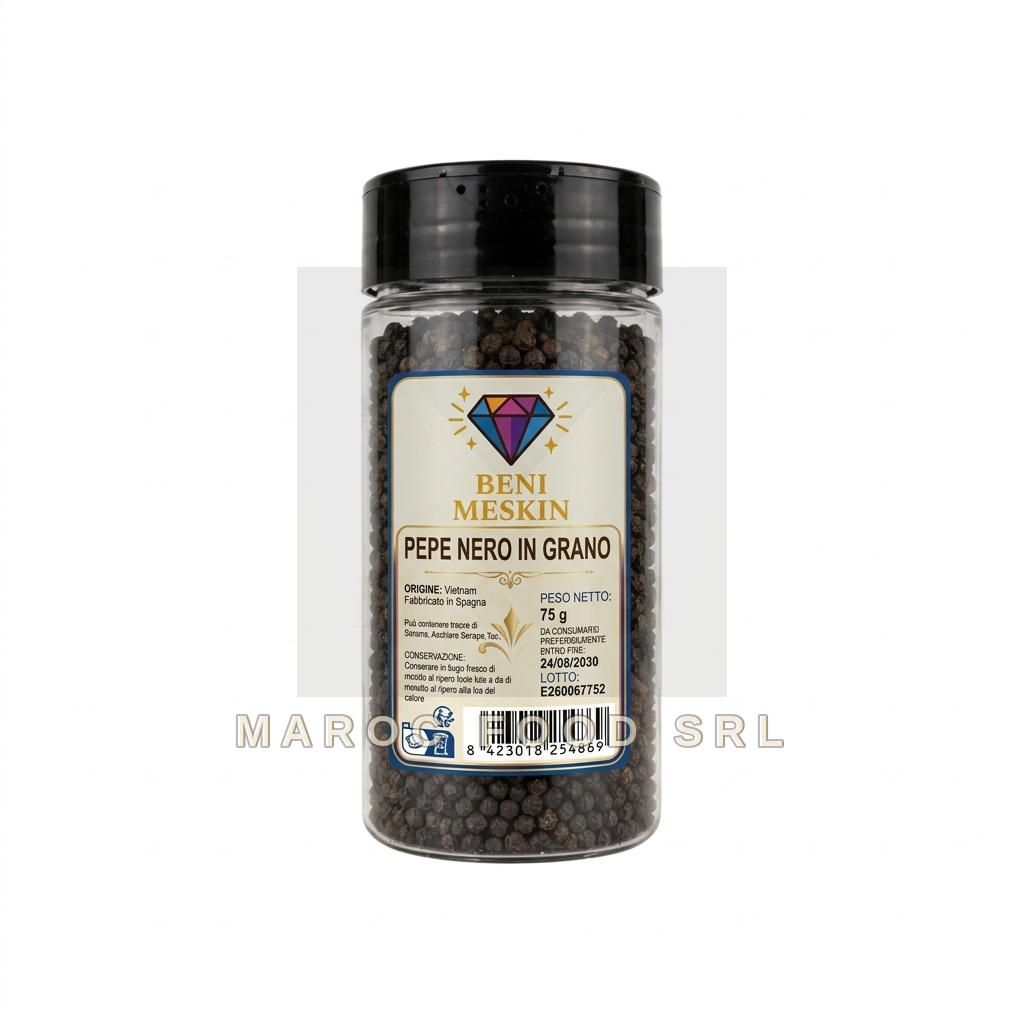 Pepe Nero Intero Barattolo — Spezie & Aromi Marocfood Srl