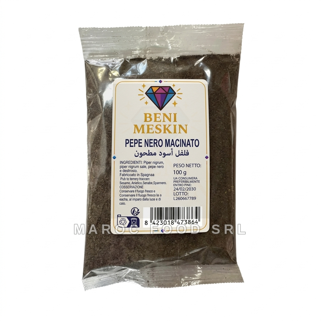 Pepe Nero Macinato — Spezie & Aromi Marocfood Srl