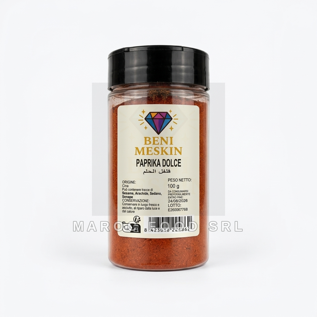 Paprika Dolce Barattolo — Spezie & Aromi Marocfood Srl