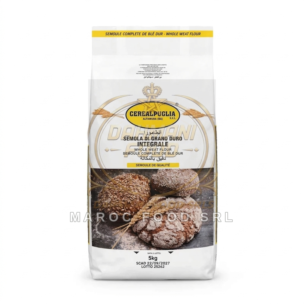 Cerealpuglia Farina Integrale — Farine & Lieviti Marocfood Srl