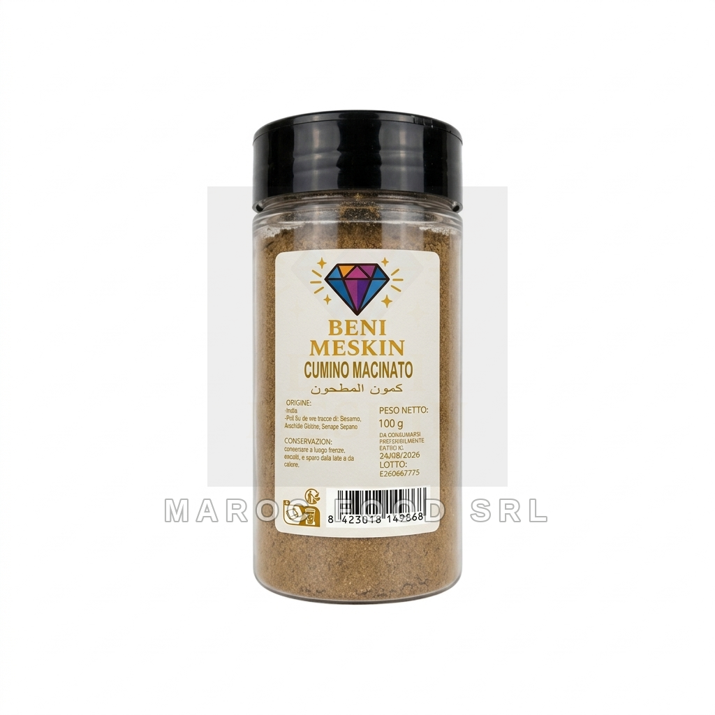 Cumino Macinato Barattolo — Spezie & Aromi Marocfood Srl