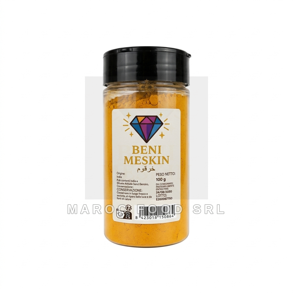 Curcuma In Polvere Barattolo — Spezie & Aromi Marocfood Srl
