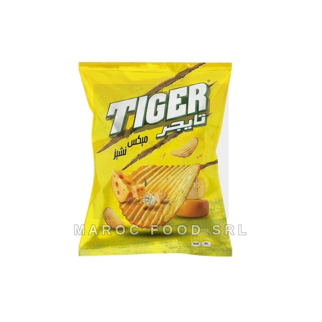 Tiger Chips Mix Di Formaggi — Frutta Secca Marocfood Srl