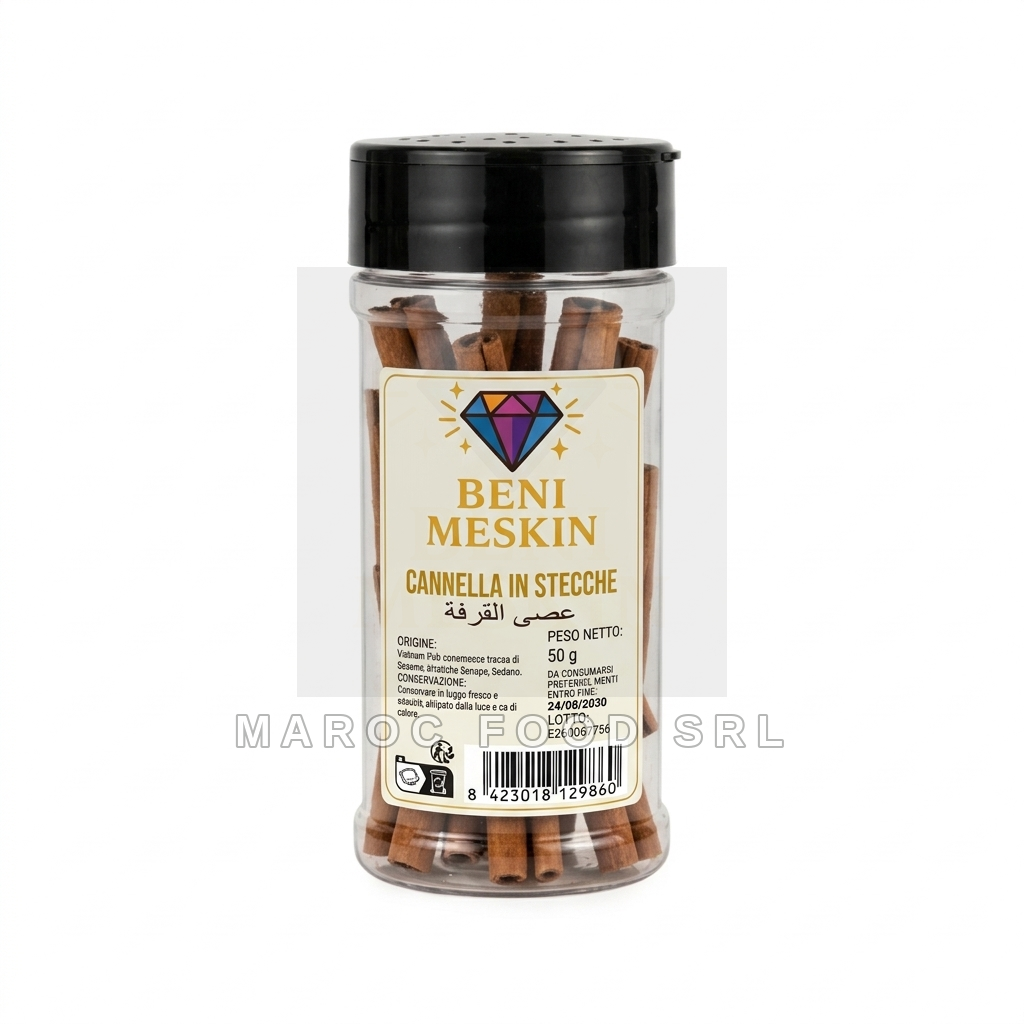 Cannella Barattolo — Spezie & Aromi Marocfood Srl